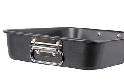 Deep Roasting Tin with Rack – Non-Stick Oven Roasting Pan for Chicken, Meat & Vegetables
