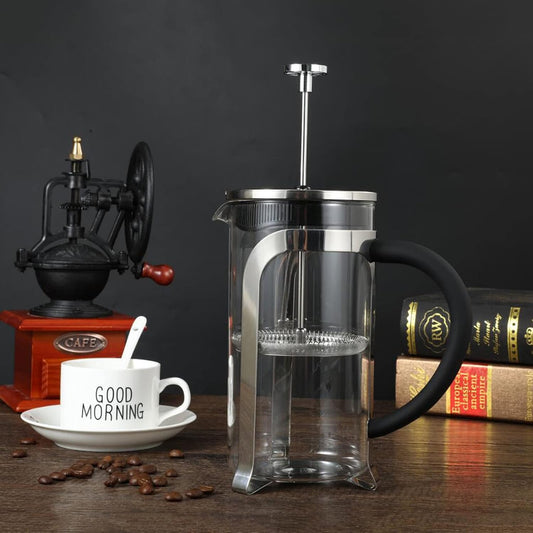 AOYALAI 1000ml French Press Coffee Maker – Glass Coffee & Tea Plunger Brewer (MY-123)