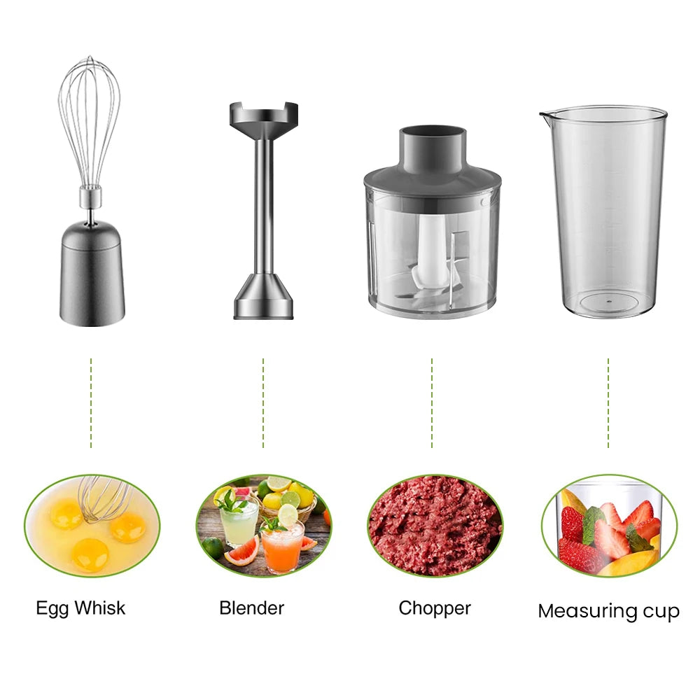 MIUI 1000W 4-in-1 Hand Immersion Blender