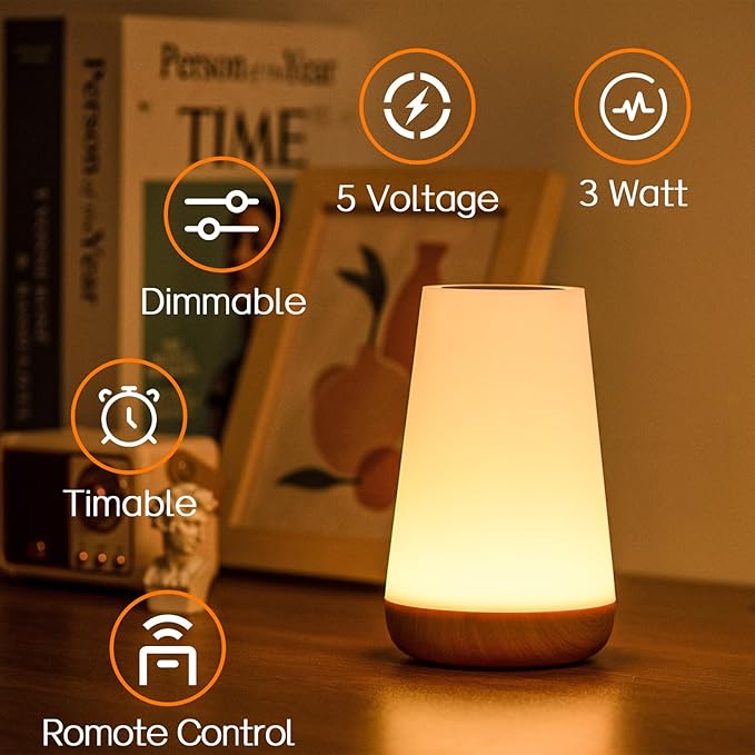 RGB Night Light | USB Rechargeable | Remote Control