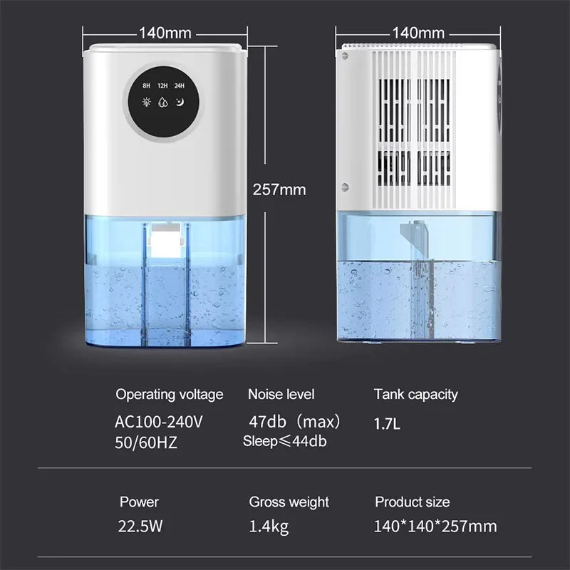 Air Dehumidifier | 1800ML | Auto Shut-Off