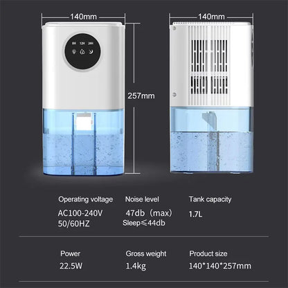 Air Dehumidifier | 1800ML | Auto Shut-Off