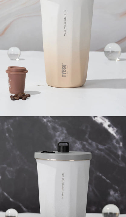 TYESO Vacuum Flask with Built-in Straw