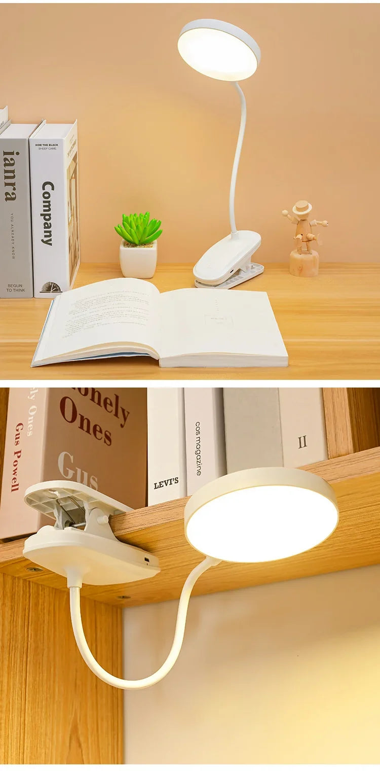 Clip-On LED Table Lamp | Study Lamp with 3 Modes