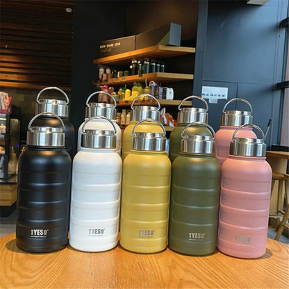 TYESO Large Capacity Stainless Steel Thermal Bottles