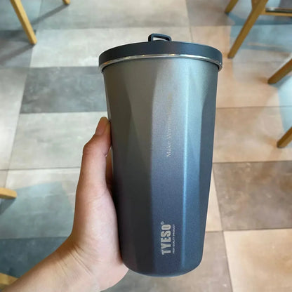 TYESO Vacuum Flask with Built-in Straw