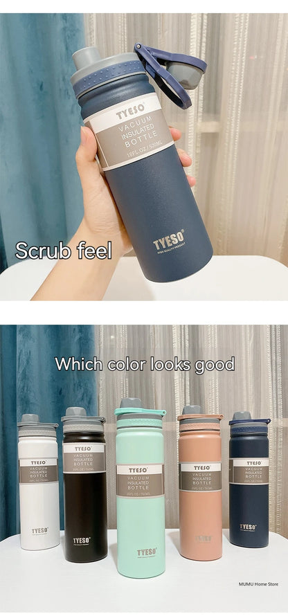 TYESO Stainless Steel Vaccum Flask Thermos | Travel Mug