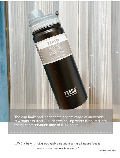 TYESO Stainless Steel Vaccum Flask Thermos | Travel Mug