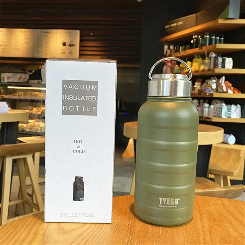 TYESO Large Capacity Stainless Steel Thermal Bottles