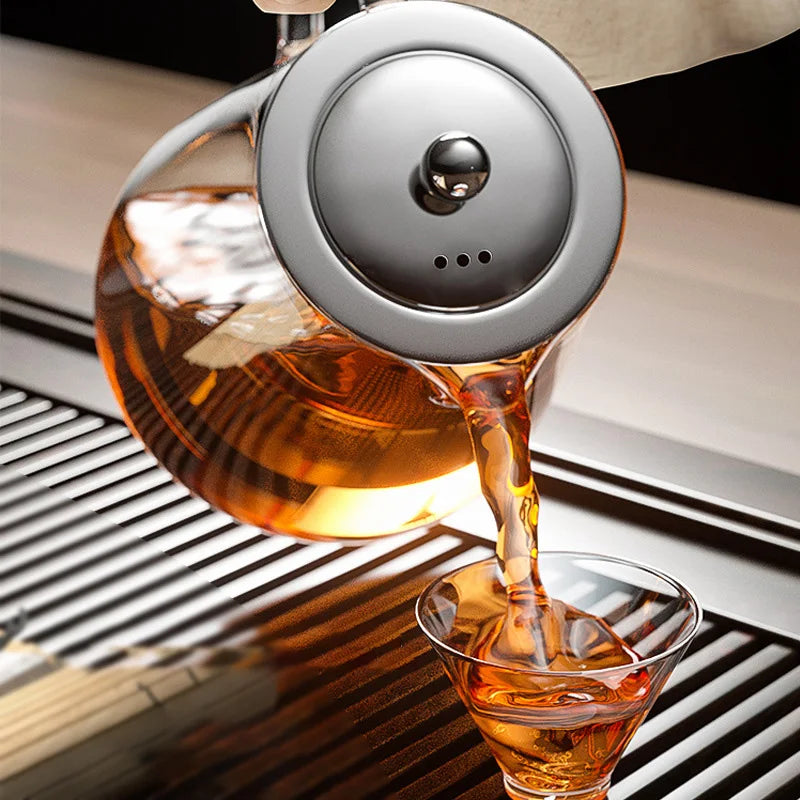 Glass Teapot with Stainless Steel Infuser | Heat Resistant