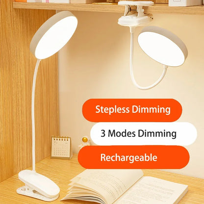 Clip-On LED Table Lamp | Study Lamp with 3 Modes