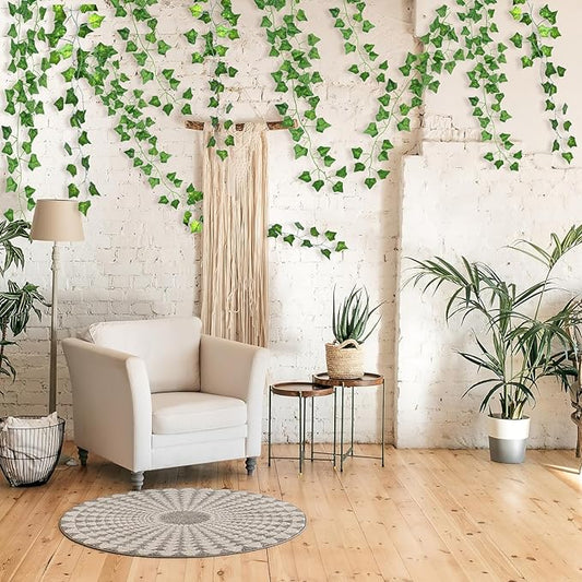 Artificial Ivy Garland | Fake Vines | Home & Wedding Decor | 6pcs