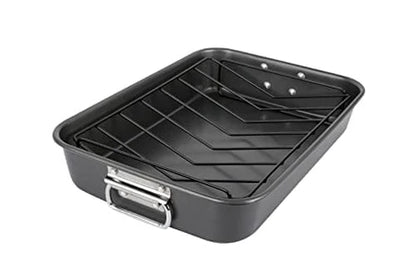 Deep Roasting Tin with Rack – Non-Stick Oven Roasting Pan for Chicken, Meat & Vegetables