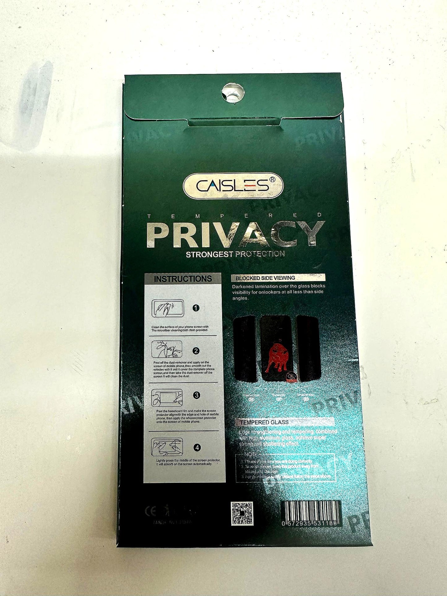 Caisles Privacy Tempered Glass Screen Protector for iPhone – Anti-Spy Full Coverage Screen Guard