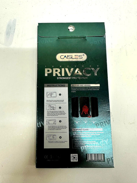 Caisles Privacy Tempered Glass Screen Protector for iPhone – Anti-Spy Full Coverage Screen Guard